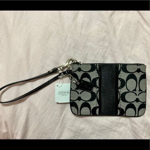 Coach sis small wristlet blk